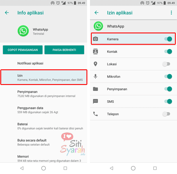 Cara Mematikan Suara Kamera WhatsApp