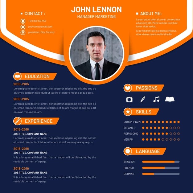 Download Cv Word Template Terbaru